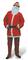 White & Red Santa Claus Men's Plus Size Christmas Costume Set